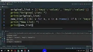 How to Remove key values pairs from a list of dictionaries in Python