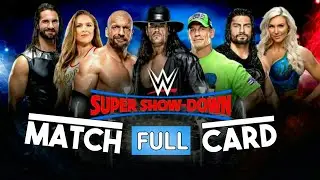 WWE Super Showdown 2018: Current Match Card