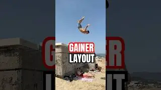 Impressive Layout Backflip into the sea 🌊