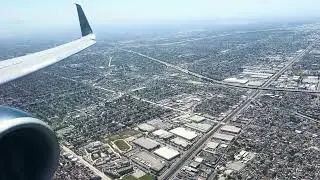 4K - Beautiful LAX Morning Landing - Full Approach