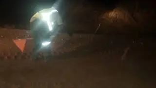 At work Tschudi copper mine.