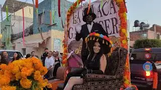 Desfile del día de muertos, Preparatoria Gral. Lázaro Cárdenas. Nochistlan, Zac.