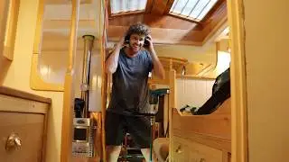 Drilling Holes in a Lead Keel! - 1'' Bronze Keel Bolts. DIY Wooden Sailing Boat Build (EP 93)