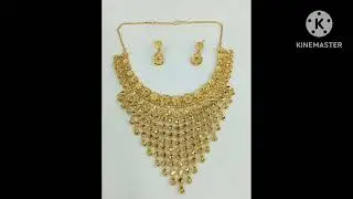 গোল্ড নেকলেস ডিজাইন।