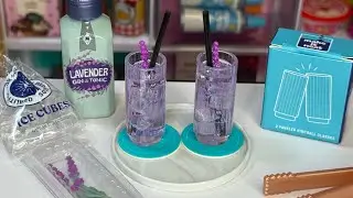 Miniverse Holiday Happy Hour! Putting Together! (Lavender Gin & Tonic) MiniDrinkMas! Day 7