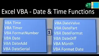 Excel VBA | Date & Time Function