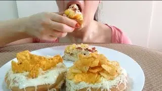 ASMR CRUNCHY SAVORY CHIPS & CREAM CHEESE SALTY DONUTS (Eating Show) Mukbang! *Crunchy Eating Sounds*