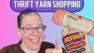Thrift store YARN Shopping! Amazing #cottonyarn finds! #yarnshopping #thriftshopping #yarnlover
