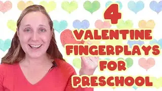 Valentines Day Preschool Fingerplays | Rhymes and Songs | Circle Time | Charlotte Glaze