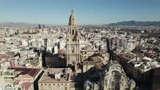 Spain 🇪🇸 Murcia, Cathedral [4K] Drone Stock Footage 6