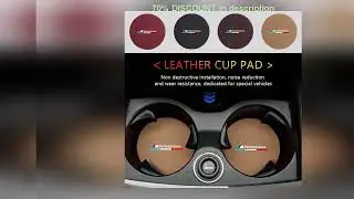 A must-have product! 2pcs Leather Anti-Slip Mat Suede Car Coaster Water Cup Holder For BMW 1 2 3 5