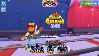 Subway Surfers Winter Wonderland Jake Red Outfit Fullscreen (2025) - Gameplay #5 (PC UHD) [4K60FPS]