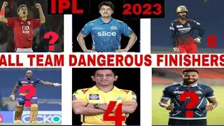 IPL 2023 all team dangerous finishers ll (Ranking 10-1) Best finishers ll ms dhoni Russell #kkr #csk