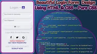 How to Create a Login Form Using HTML & Neumorphism CSS | Neumorphism Design ~ Pure Neumorphism CSS