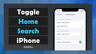 How To: Hide Search Icon From Home Screen iPhone - (Tutorial)
