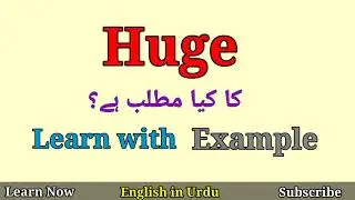 Huge Meaning in Urdu