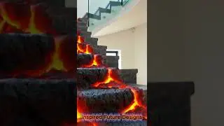 Futuristic Design: I Transformed My Stairs Into a Realistic Lava Flow!