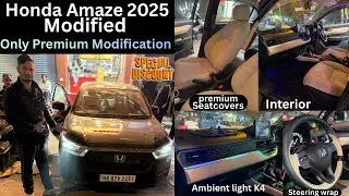 New Honda Amaze 2025 modified | Honda amaze 2025 premium SeatCovers and interior  amaze modification