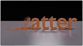 Make text Scatter easily | Blender 2.93 tutorial