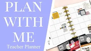 TEACHER PLAN WITH ME // Teacher Happy Planner // Hybrid Learning