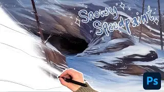 Snowy Environment! ✧ photoshop speedpaint
