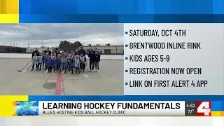 Blues hosting ball hockey clinic