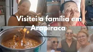 Visitei minha  família em Arapiraca / fiz um tour pela casa de minha tia que está em obras também