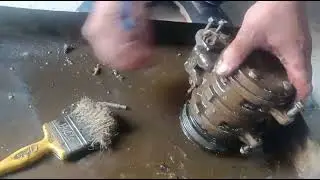 AC COMPRESSOR CLEANING #mechanical #ac #mechanical #class #btti #pilani