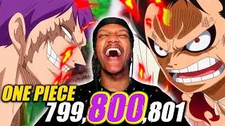 LUFFY VS CRACKER! - One Piece Episode 799-801 REACTION!