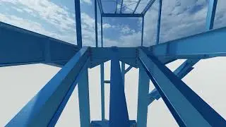 steel structure HALTE PAN BAR tekla strcuture