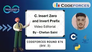 C. Insert Zero and Invert Prefix | Codeforces Round 876 (Div. 2) | Codeforces | DCC NIT-A
