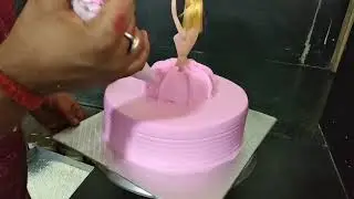 How To Make Barbie Doll Cake Making By New Cake Point