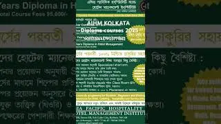 AIHM SALTLAKE KOLKATA #admission2025#diplomacourses#earnwhileyoulearn#pocketfriendlyfees#placements