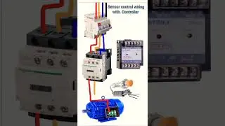 Sensor connection controller with contactor wiring