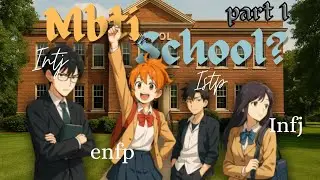 MBTI as school students....(Relatable af) W/anime character reference