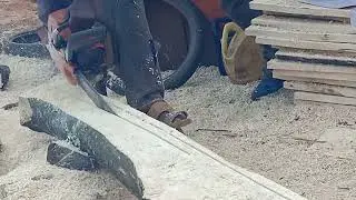 harvesting timber locally