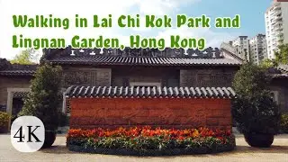 Walking in Lai Chi Kok Park and Lingnan Garden｜Hong Kong [4K]