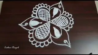 Easy Flower Rangoli🌻 | Magazhi Kolam | 3*2 Dots Design | Easy Kolam | Beautiful Colorful Rangoli 🌈