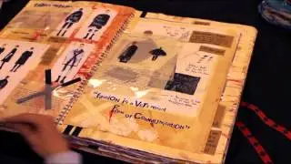 Glenn Wigham A* A-Level Textiles Sketchbook - Durham Sixth Form Centre