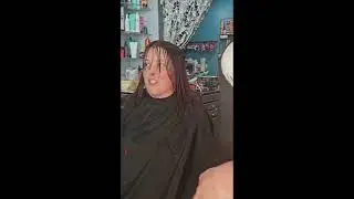 Transformation to cherry red balayage