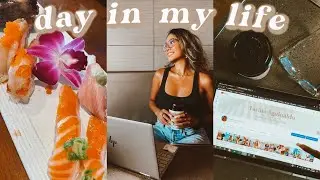 DAY IN MY LIFE: new laptop, coffee shop, breaking things & sushi night