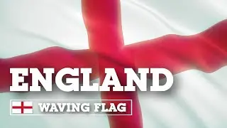 Развевающийся флаг Англии / Waving Flag of England