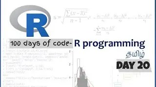 தமிழில் - 100 days of code - Learn R programming Day 20 in Tamil - Piping