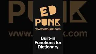 [Day 79] Python Built-in Functions that can be Used for a Dictionary | Dark Mode #100daysofpython