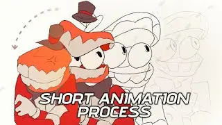 SHORT ANIMATION PROCESS - Caine from The Amazing Digital Circus🎪 [Sviqq]