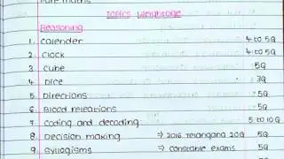 Ap SI paper 1 topics weightage notes