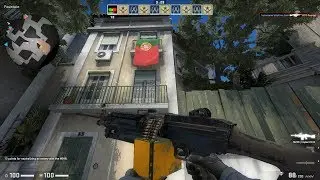 CSGO M249 Impact Drill Battle Scarred