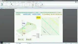 Plot-155-3D Contour plot of Mesh and lines with text Data of contours.
