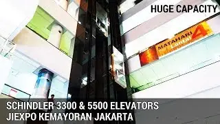 JIExpo Kemayoran Jakarta Fair PRJ 2019  - Schindler 3300 Scenic & 5500 Service Elevators (Lifts)
