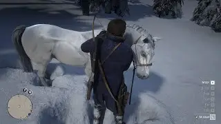 How I Tamed the White Arabian Horse in RDR2 | The Best Free Horse in the game at Lake Isabella